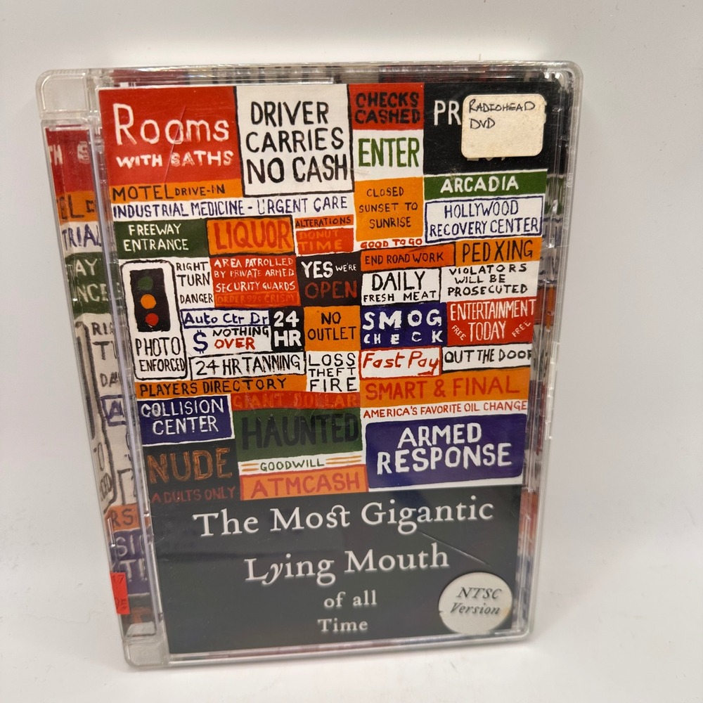 Radiohead The Most Gigantic Lying Mouth of All Time DVD 2004 NTSC WASTE001 OOP